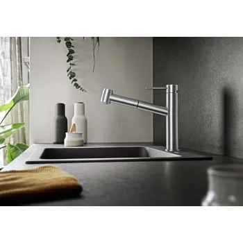 Virtuves maisītājs BLANCO AMBIS-S Brushed Nerūsējošs tērauds HD  523119