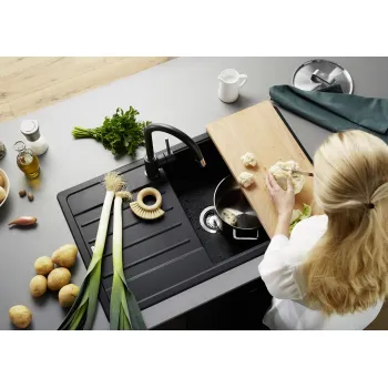 Virtuves Izlietne BLANCO LEGRA XL 6 S SILG Anthracite O.ZUB O.AF  SILGRANIT™, Antracīta 523326