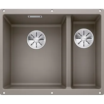 Virtuves Izlietne BLANCO SUBLINE 340/160-U LI SILG PDUR Tartufo InFino O.AF  SILGRANIT™, PuraDur™, Tartufo 523556