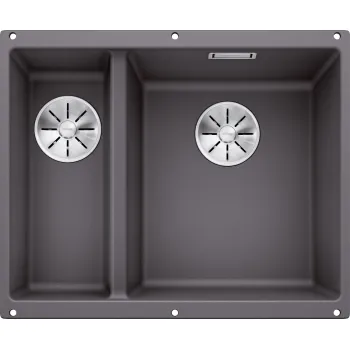 Virtuves Izlietne BLANCO SUBLINE 340/160-U RE SILG PDUR Rock grey InFino O.AF SILGRANIT™, PuraDur™, Akmeņu pelēka 523559
