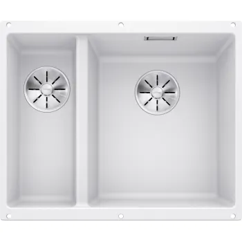 Virtuves Izlietne BLANCO SUBLINE 340/160-U RE SILG PDUR White InFino O.AF SILGRANIT™, PuraDur™, Balta 523562