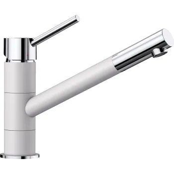 Virtuves izlietnes maisītājs BLANCO KANO Balts/hromēts HD 525030