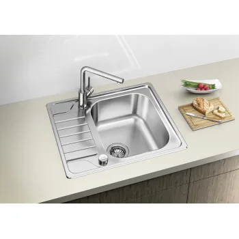 Virtuves Izlietne BLANCO DINAS 45S MINI M.AF Pulēts Nerūsējošais tērauds, ar notekas vadību 525123
