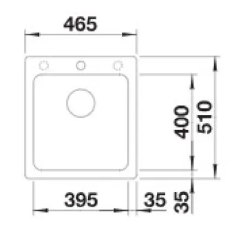 Virtuves izlietne BLANCO NAYA 45 SILG PDUR Rock grey O.AF SILGRANIT™ 525223
