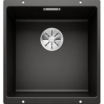 Virtuves Izlietne BLANCO SUBLINE 400-U SILG PDUR Black InFino O.AF Melna, SILGRANIT™ 525990