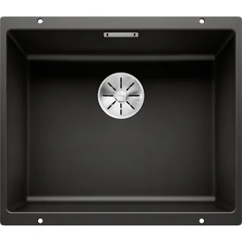 Virtuves Izlietne BLANCO SUBLINE 500-U PDUR InFino Black O.AF SILGRANIT™, PuraDur™, Melna 525995