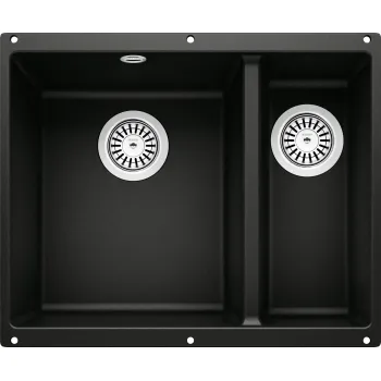 Virtuves Izlietne BLANCO ROTAN 340/160-U LI Black O.AF  SILGRANIT™, Melna 526096