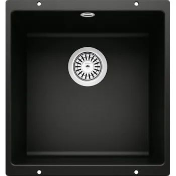 Virtuves izlietne BLANCO ROTAN 400-U Black O.AF SILGRANIT™ 526097