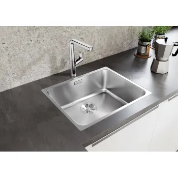 Virtuves izlietne BLANCO SOLIS 400-IF BRUSHED InFino O.AF Nerūsējošā tērauda 526118