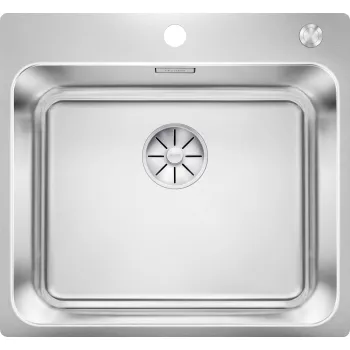 Virtuves Izlietne BLANCO SOLIS 500-IF/A BRUSHED InFino M.PC Nerūsējošais tērauds, Krāsots pārklājums 526124