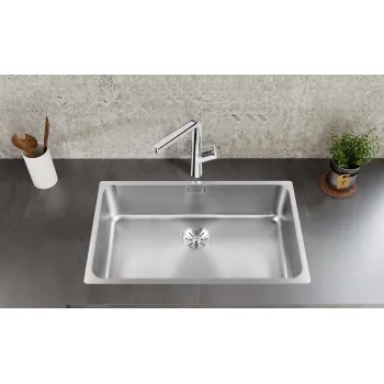 Virtuves Izlietne BLANCO SOLIS 700-IF BRUSHED InFino O.AF Nerūsējošais tērauds, Krāsots pārklājums 526126