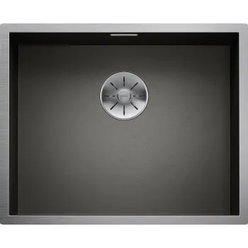 Virtuves Izlietne BLANCO ZEROX 500-U Dark Steel InFino O.AF Nerūsējošais tērauds, Tumšs Tērauds 526243