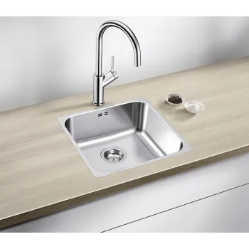 Virtuves Izlietne BLANCO SUPRA 400-IF R12 BRUSHED O.AFNerūsējošais tērauds, Krāsots pārklājums 526350