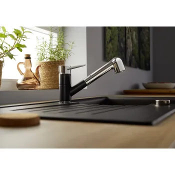 Virtuves maisītājs BLANCO WEGA-S II Anthracite/hromēts HD 526420