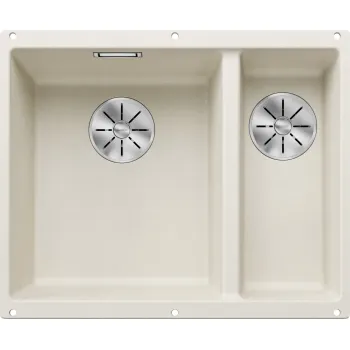 Virtuves Izlietne BLANCO SUBLINE 340/160-U LI SILG Soft white InFino O.AF SILGRANIT™, Silti balts 527162