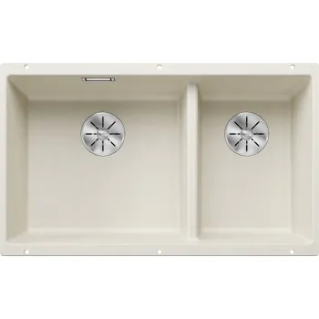 Virtuves Izlietne BLANCO SUBLINE 430/270-U SILG Soft white InFino O.AF SILGRANIT™, PuraDur™, Silti balts 527167