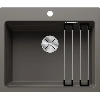 Virtuves Izlietne BLANCO ETAGON 6 Volcano grey M.ZUB InFino O.AF SILGRANIT™, PuraDur™, Vulkāna pelēks 527259