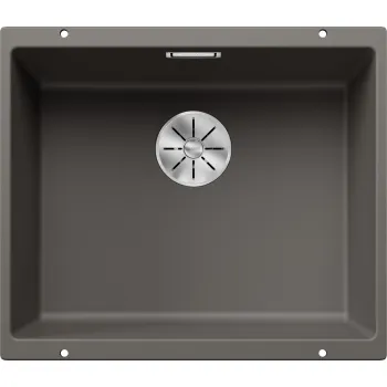 Virtuves Izlietne BLANCO SUBLINE 500-U SILG Volcano grey InFino O.AF SILGRANIT™, PuraDur™, Vulkāna pelēks 527353