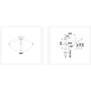 Virtuves maisītājs BLANCO ALTA II Matēts Zelta 527539