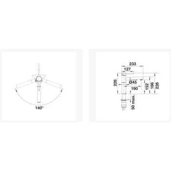 Virtuves maisītājs BLANCO ALTA-S II Balts Bicolour 527552