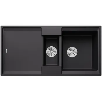 Virtuves Izlietne BLANCO ADIRA 6S SILG Black M.AF SILGRANIT™, Melna 527601