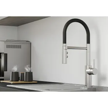 Virtuves maisītājs BLANCO Catris Flexo Tumšs Satīns Tērauda krāsa 527731