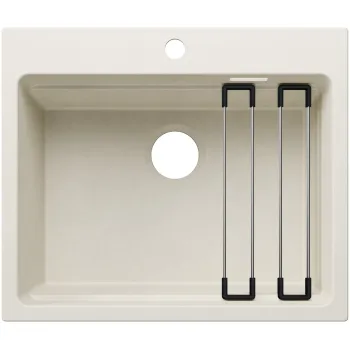 Virtuves Izlietne BLANCO ETAGON 6 SILG Soft White M.ZUB O.AF WFS SILGRANIT™, Silti balts 527748