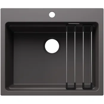 Virtuves Izlietne BLANCO ETAGON 6 SILG Rock Grey M.ZUB O.AF WFS SILGRANIT™, Akmeņu pelēka 527750