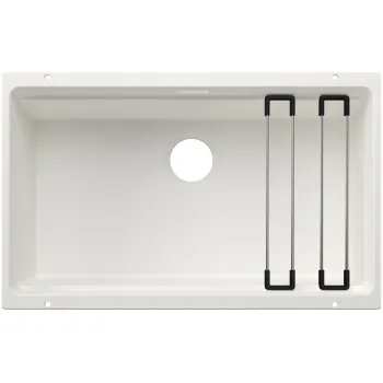 Virtuves Izlietne BLANCO ETAGON 700-U SILG White M.ZUB O.AF WFS SILGRANIT™, Balta 527767