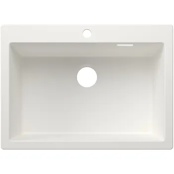 Virtuves Izlietne BLANCO PLEON 8 SILG White O.ZUB O.AF WFS SILGRANIT™, Balta 527783