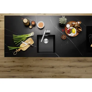 Virtuves Izlietne BLANCO SUBLINE 400-U SILG Anthracite O.ZUB O.AF WFS  SILGRANIT™, Antracīta 527789