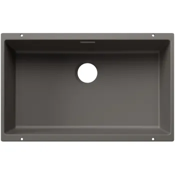 Virtuves Izlietne BLANCO SUBLINE 700-U SILG Volcano grey O.ZUB O.AF WFS SILGRANIT™, Vulkāna pelēks 527803
