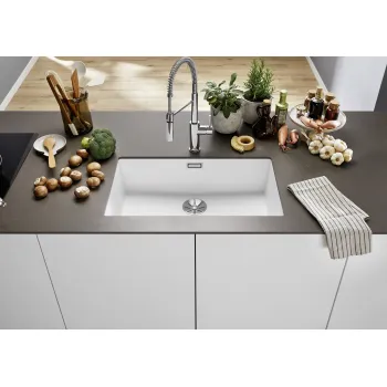 Virtuves Izlietne BLANCO SUBLINE 700-U SILG Soft White O.ZUB O.AF WFS SILGRANIT™, Silti balts 527804