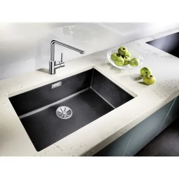 Virtuves Izlietne BLANCO SUBLINE 700-U SILG Rock grey O.ZUB O.AF WFS SILGRANIT™, Akmeņu pelēka 527806