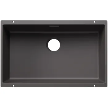 Virtuves Izlietne BLANCO SUBLINE 700-U SILG Rock grey O.ZUB O.AF WFS SILGRANIT™, Akmeņu pelēka 527806