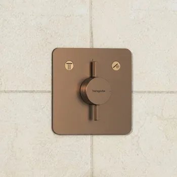 Dušas maisītājs Hansgrohe DuoTurn Q Iebūvējamais, 2 ierīcēm, birstēta bronza 75414140
