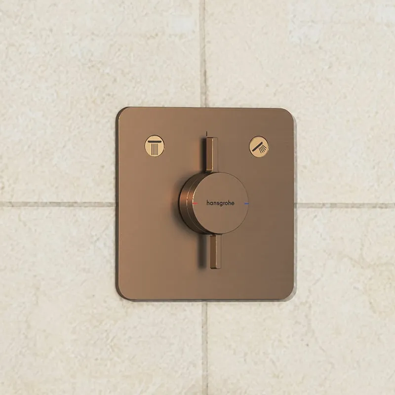 Dušas maisītājs Hansgrohe DuoTurn Q Iebūvējamais, 2 ierīcēm, birstēta bronza 75414140