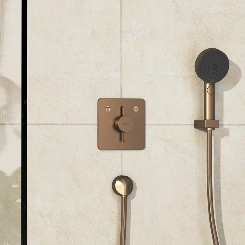 Dušas maisītājs Hansgrohe DuoTurn Q Iebūvējamais, 2 ierīcēm, birstēta bronza 75414140