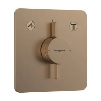 Dušas maisītājs Hansgrohe DuoTurn Q Iebūvējamais, 2 ierīcēm, birstēta bronza 75414140