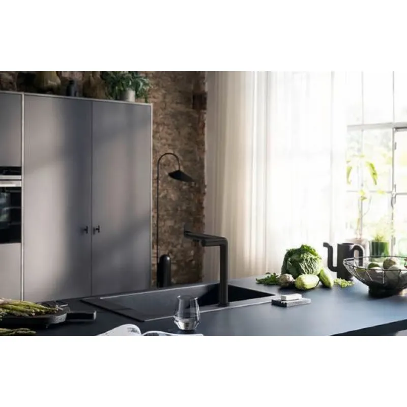 Vitruves maisītājs Hansgrohe Aqittura M91, SodaSystem, sBox, matēti melns 76810670