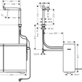 Vitruves maisītājs Hansgrohe Aqittura M91, SodaSystem, sBox, matēti melns 76810670