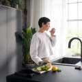 Vitruves maisītājs Hansgrohe Aqittura M91 ar izvelkamu galvu, SodaSystem, sBox, matēti melns 76836670