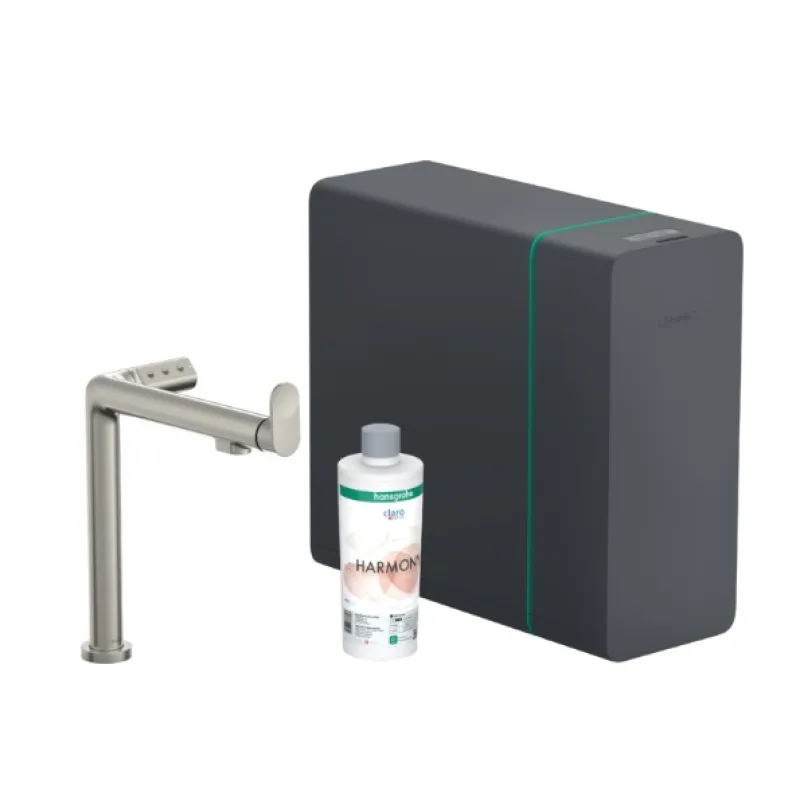 Vitruves maisītājs Hansgrohe Aqittura M91, SodaSystem, nerūsējošā tērauda imitācija 76837800