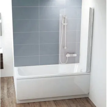 Vannas siena Ravak CVS1 80R satīns + caurspīdīgs 7QR40U00Z1