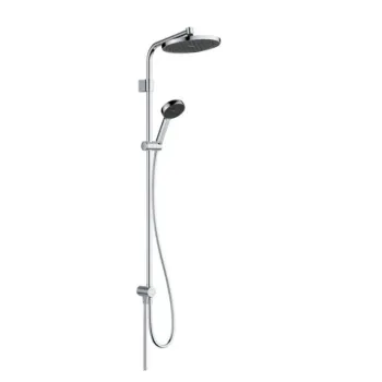 Dušas komplekts Hansgrohe Activera S D 24 cm, 2 plūsmas, EcoSmart, hroms 28074000