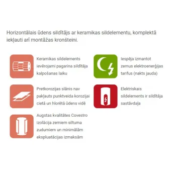 Elektriskais ūdens sildītājs (Boilers) DRAŽICE OKCEV 200 horizontāls elektriskais ar kronšteiniem