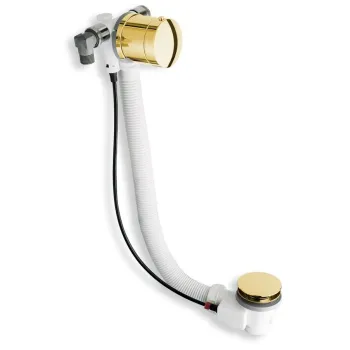 Vannas sifons Polysan ar uzpildi, garums 775mm, zelta krāsā (71685G)