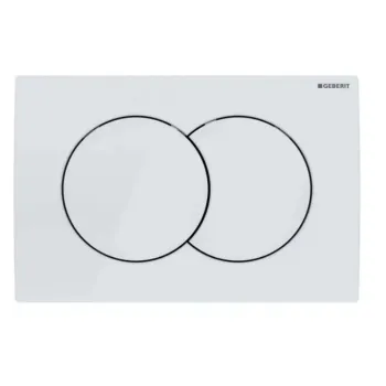 Tualetes poda komplekts Geberit Duofix rāmis ar podu Kielle Oudee Rimless, SoftClose vāku, baltu pogu Delta01