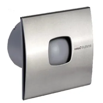 Ventilators Sapho Cata Silentis aksiālais 12 INOX T ar taimeri, 20 W, 120 mm, nerūsējošais tērauds 01081300