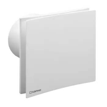 Ventilators Sapho EIRA aksiālais ar taimeri, 15 W, 100 mm, balts EI102